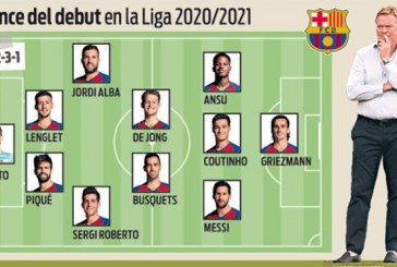 Formacioni i Barcelonës për ndeshjen e parë të La Ligës