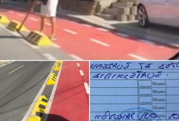 Dënohet me 100 euro qytetari i cili tentoi t’i largojë pengesat në shtigjet për biçikleta në Prishtinë
