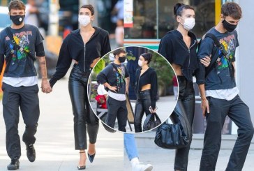Dua Lipa fotografohet me plot stil gjatë një shëtitje në New York me të dashurin e saj, Anwar Hadid