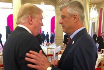 Presidenti Thaçi ndan “Urdhrin e Lirisë” për presidentin amerikan Donald Trump