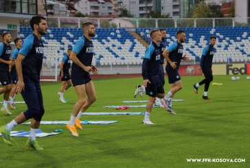 Kosova mbyll stërvitjen e fundin në “Fadil Vokrri”, të mërkurën niset për në Itali