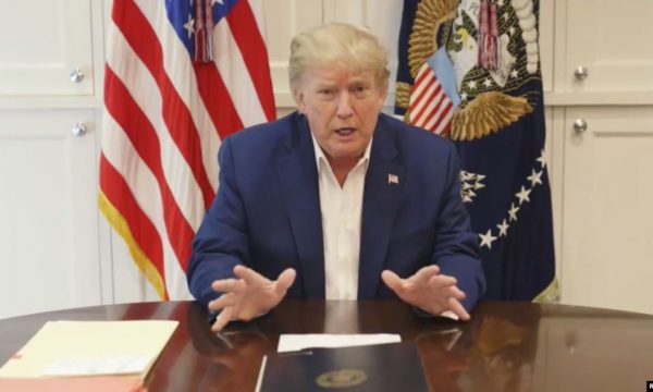 Trump del me një videomesazh: Tregon gjendjen me COVID-19