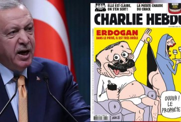 Revista Charlie Hebdo merret edhe me presidentin Erdogan, i dedikon karikaturë të “sikletshme”