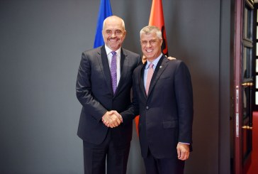Edi Rama: Hashim Thaçi e ka mbështetjen e gjithë Shqipërisë