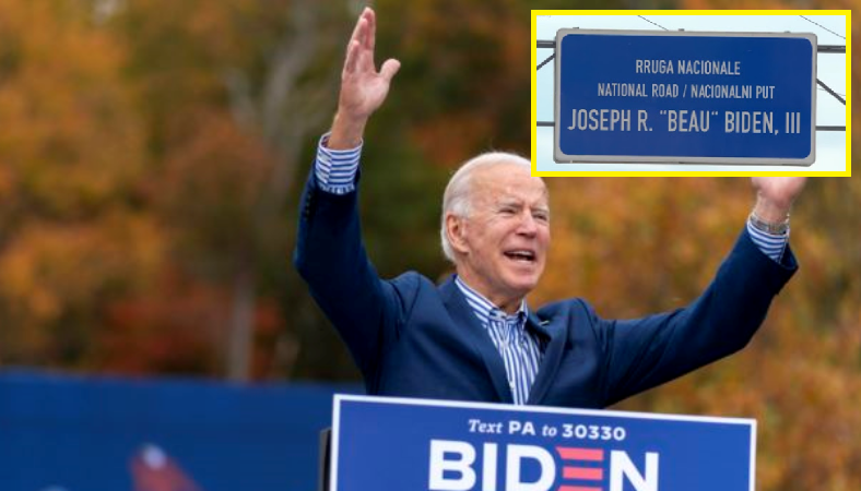 Biden gjatë fushatës përmend Kosovën, tregon se një rrugë mban emrin e djalit të tij