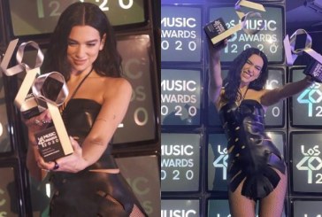Dua Lipa  fiton dy çmime të rëndësishme në LOS40 Music Awards 2020