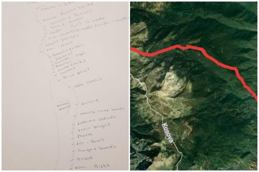 Profesori Shehu prezanton hartën me emra deri në Bjeshkët e Junikut