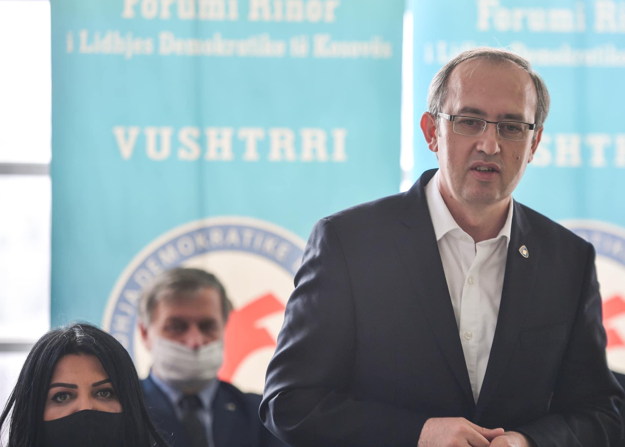 Hoti: Vushtrria gjithmonë ka qenë me vizionin e presidentit Rugova