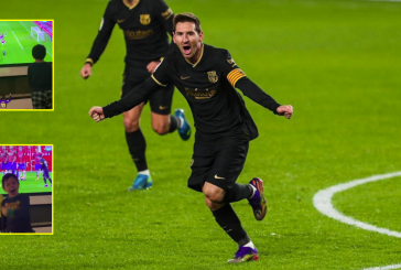 Reagimi mbresëlënës i djemve të Messit pasi babai i tyre shënoi super gol nga gjuajtja e lirë