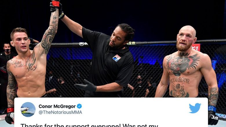 Conor McGregor reagon edhe në rrjetet sociale pas humbjes nga Poirier