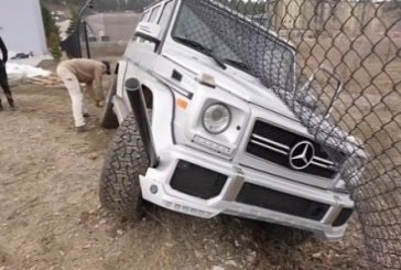 Youtuberi i njohur dëshironte të testonte një Mercedes G-Class AMG, por përfundoi në një gardh