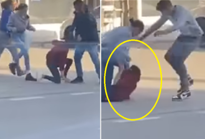 Skena dhune midis rrugës në Pejë, bëhen “llom” disa vajza