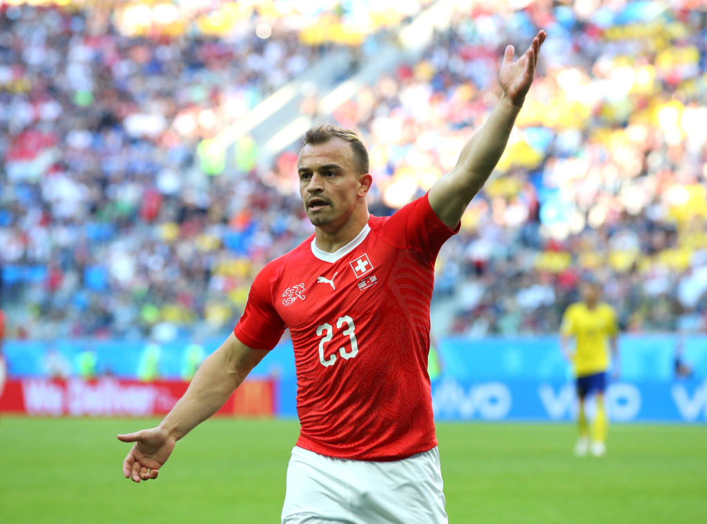 Xherdan Shaqiri realizon gol për Zvicrën