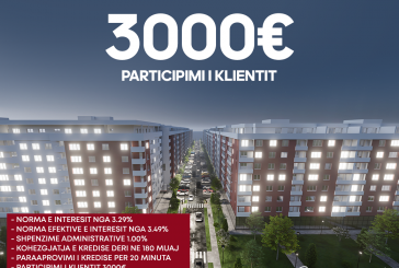 Vazhdon oferta e ëndrrave, me vetëm 3000€ participim ju mund të bëheni me banesë