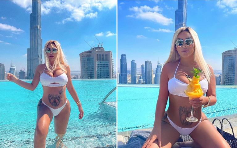 Fjolla Morina i’u çmendë me foto nga Dubai