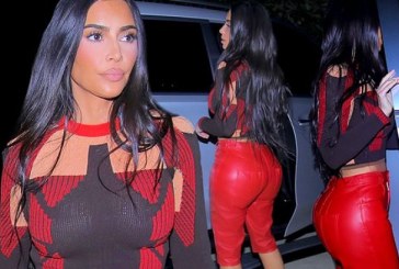 E veshur kuq e zi, Kim Kardashian duket fabtastike