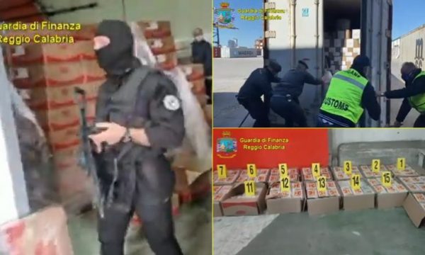 Guardia di Finanza publikon video nga kapja e 400 kilogramëve drogë në Lipjan