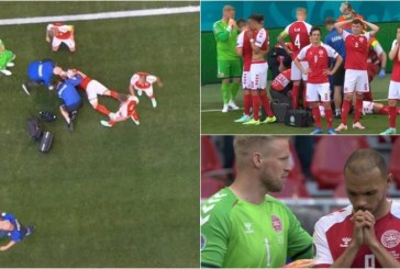 Ankthi e kaplon ndeshjen Danimarkë-Finlandë, Eriksen bie në tokë pa ndjenja