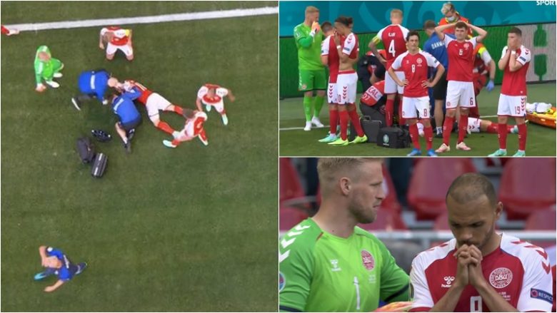 Ankthi e kaplon ndeshjen Danimarkë-Finlandë, Eriksen bie në tokë pa ndjenja