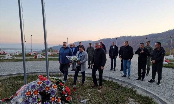 Mehaj bëhet së bashku me ish-ministrat e Mbrojtjes për të bërë homazhe në Koshare
