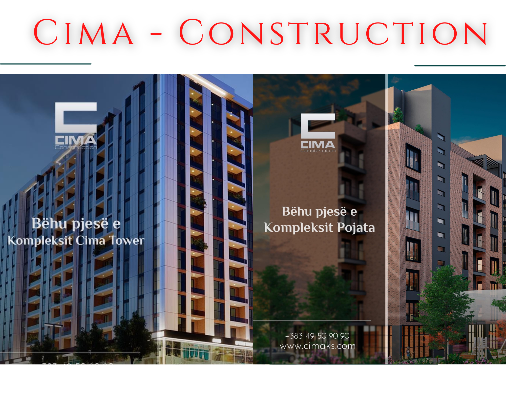 Nise vitin me një banesë të re, “Cima Construction” i’u mundëson blerjen me kushtet më të mira në treg