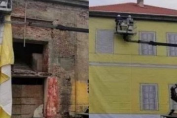 Erdogani vjen në Shqipëri, në Laç e “transformojnë” një objekt për shkak të tij