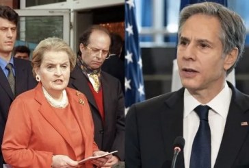 Blinken: Albright na bashkoi për t’i shpëtuar shqiptarët, sot në Kosovë ka një shesh e një rrugë me emrin e saj