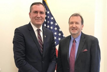 Ambasadori amerikan Richard Mills, vlerëson lartë rolin e ambasadorit Isufaj në krye të Konsullatës së Kosovës në New York