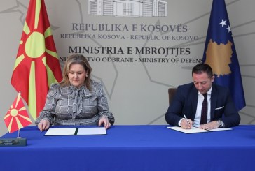 Ministri Mehaj dhe homologia e tij e Maqedonisë Veriore,  ministrja Petrovska, nënshkruan Memorandumin e Mirëkuptimit për  bashkëpunimin në fushat e mbrojtjes dhe sigurisë