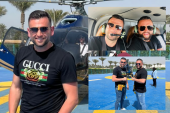 Besi surprizon vëllaun për ditëlindje në Dubai, duke e shëtitur me helikopter dhe dhurata të shumta