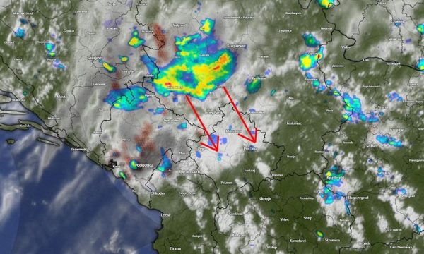 Prishtina Weather paralajmëron se po vjen një stuhi drejt Kosovës
