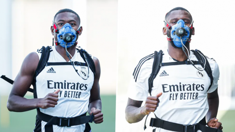 Shpjegohet se përse yjet e Real Madridit mbajnë maska speciale në stërvitje