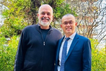 Edi Rama takon drejtorin e kompanisë më të madhe në botë të kryptovalutave