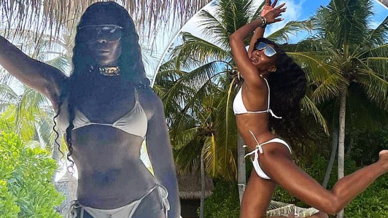 Naomi Campbell shfaq format e shkëlqyera trupore nga pushimet