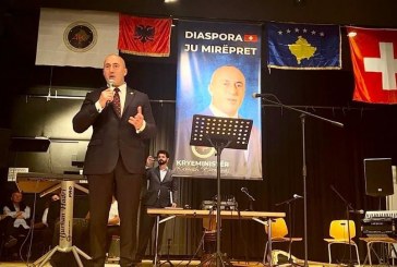 Haradinaj në Zvicër: Jemi adresa e vetme e shqiptarëve në diasporë