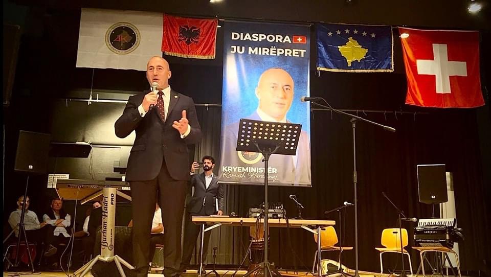 Haradinaj në Zvicër: Jemi adresa e vetme e shqiptarëve në diasporë