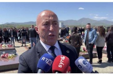 Ramush Haradinaj në Mejë: Këtu pushojnë ata që kishin vetëm një ëndërr, lirinë e Kosovës