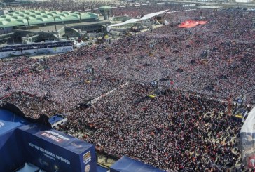 Rreth 1,7 milion njerëz morën pjesë në tubimin e fushatës së Erdoganit në Stamboll – këto janë fjalët që ua tha ai të pranishmëve