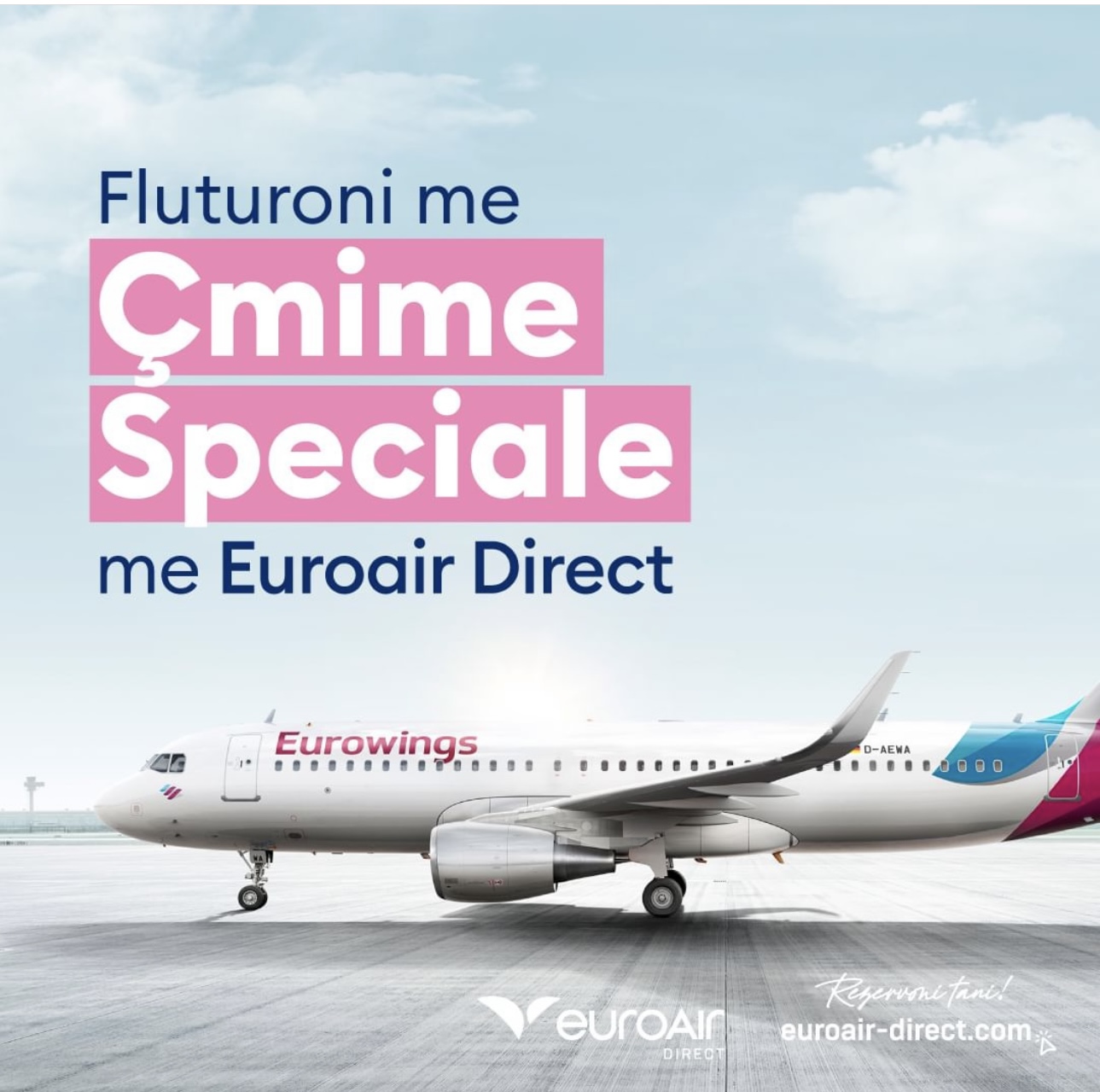 Fluturoni me Euroair Direct, bileta me çmime speciale
