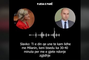 Audio-përgjimi mes Mimoza Kusarit e Slavko Simiqit, zbulohet biseda e shefes së deputetëve të VV’së me Milan Radojiçiqin