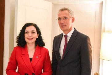 Presidenja Vjosa Osmani, udhëton për në Bruksel, takohet me Stoltenberg