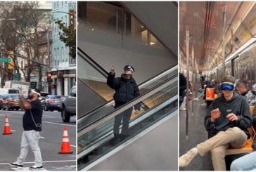 Apple Vision Pro “shpërthejnë” në mesin e amerikanëve, njerëzit po i bartin në rrugë, vetura, tren dhe gjatë ‘shoppingut’