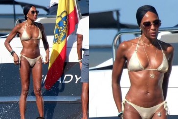 Naomi Campbell tregon linjat perfekte në Ibiza