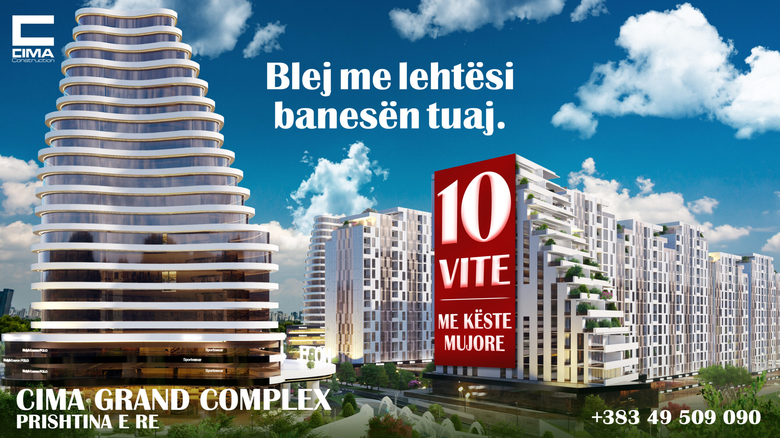 Blej me lehtësi banesën tuaj, pa kredi në Cima Grand Complex – Prishtina e Re.