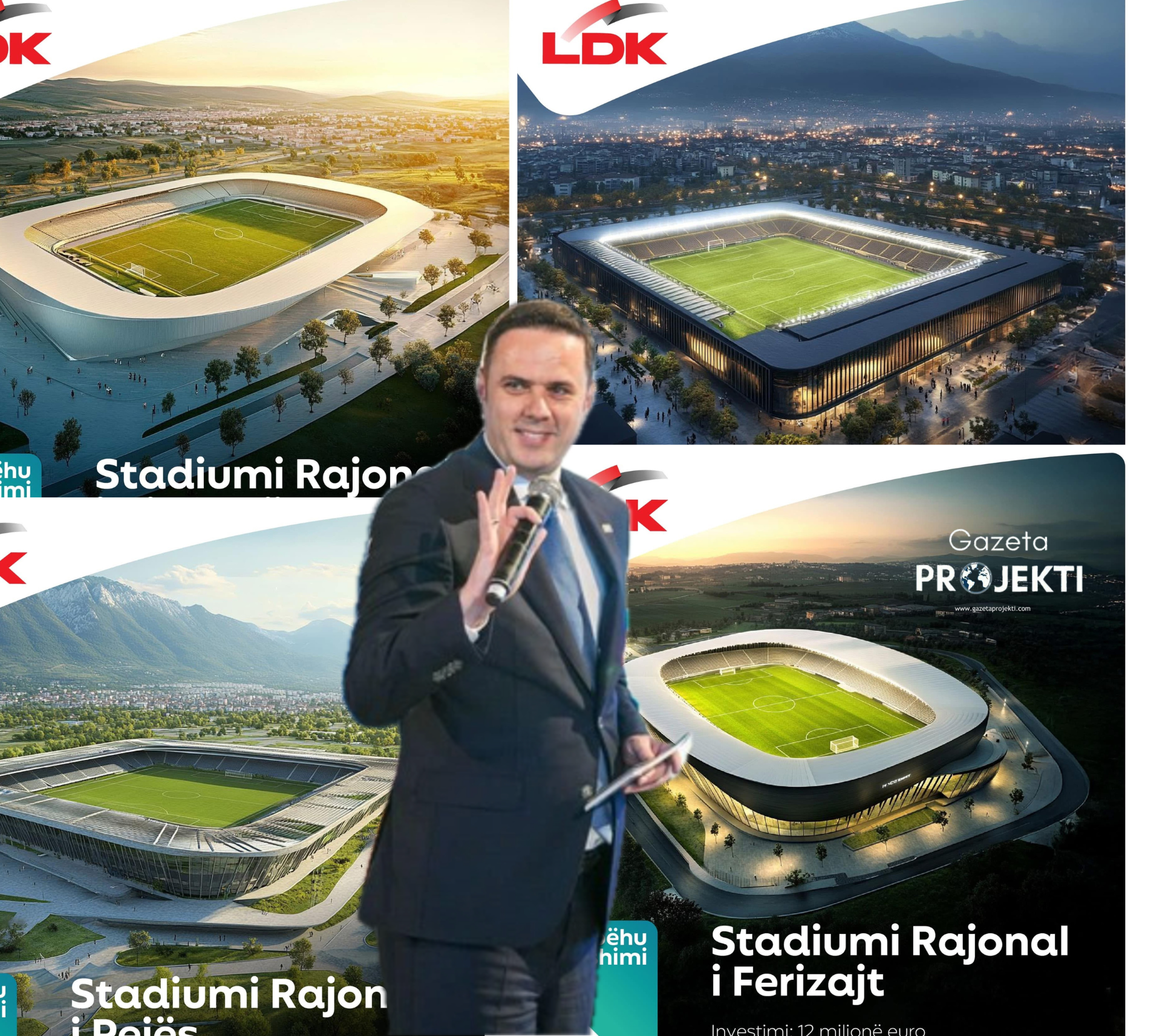 Lumir Abdixhiku prezanton 5 super stadiumet rajonale