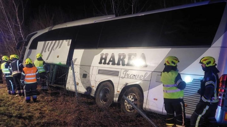 Aksidentohet autobusi nga Kosova në Kroaci, nuk ka të lenduar